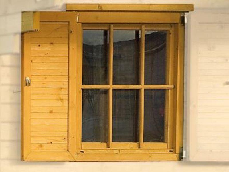 WEKA Fensterladen 1-seitig f.Fenster 91x91cm